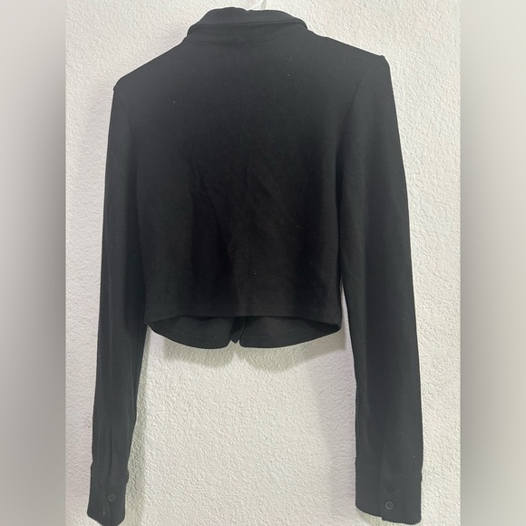 OAK + FORT Black Cardigan size M - Picture 2 of 7